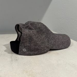 Lululemon Fast and Free Women's Run Hat Pony, Heather Lux Multi Black